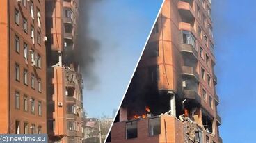 Снесло стены и выбило окна